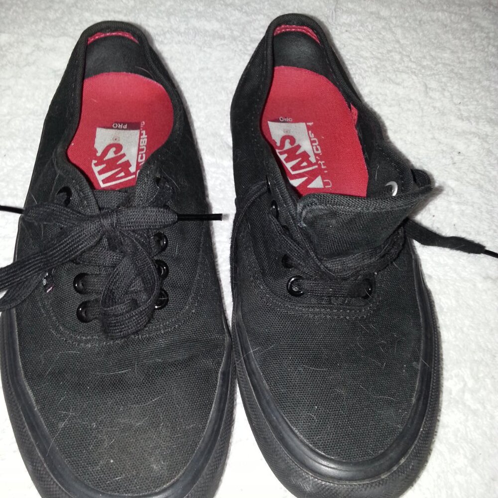 Black Vans Waitress Sneakers Worn